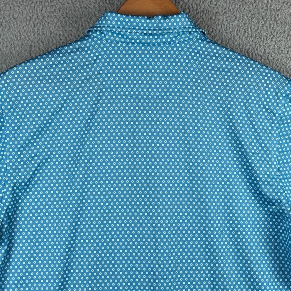 Lot of 2 - Donald Ross Golf Polo Shirt Mens Small Blue Geometric AOP Performance - Picture 13 of 16